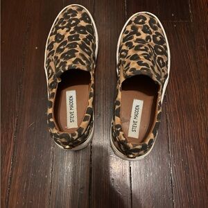 Steve Madden Animal Print Slip-On Shoes